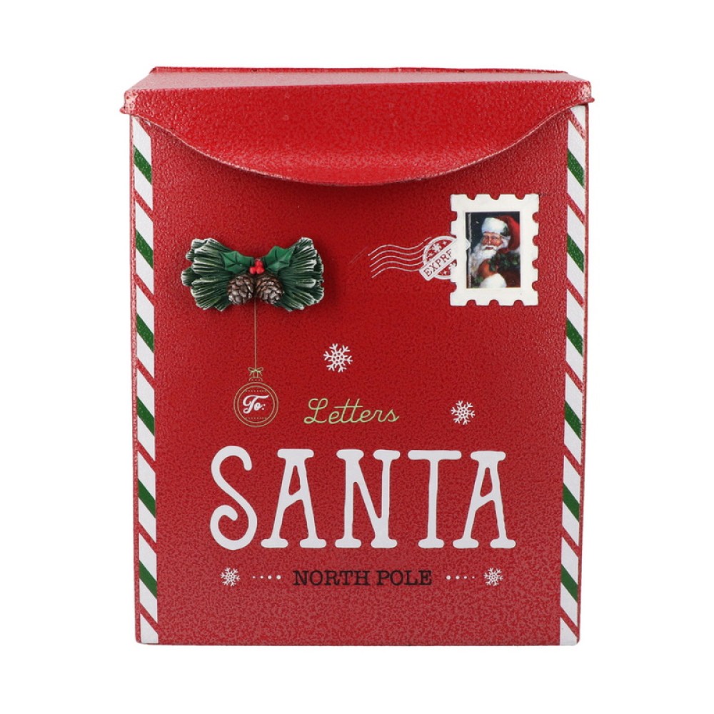 Ταχυδρομικό κουτί μεταλλικό Santa επιτοίχιο τετράγωνο Ταχυδρομικό κουτί μεταλλικό Santa επιτοίχιο τετράγωνο