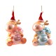Στολίδι "baby's first Christmas" ελαφάκι resin 13cm σε 2 χρώματα