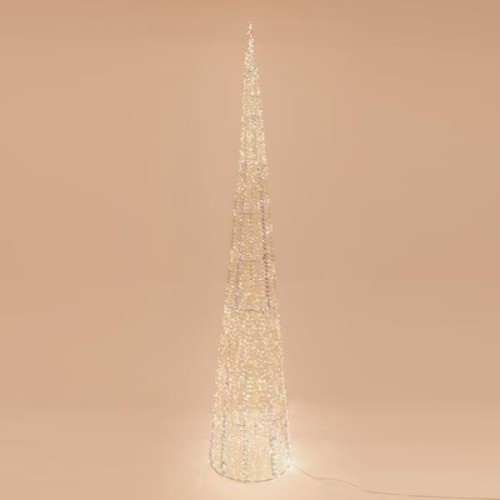 Κώνος φωτιζόμενος ιριδίζων 210cm θερμό λευκό LED Κώνος φωτιζόμενος ιριδίζων 210cm θερμό λευκό LED
