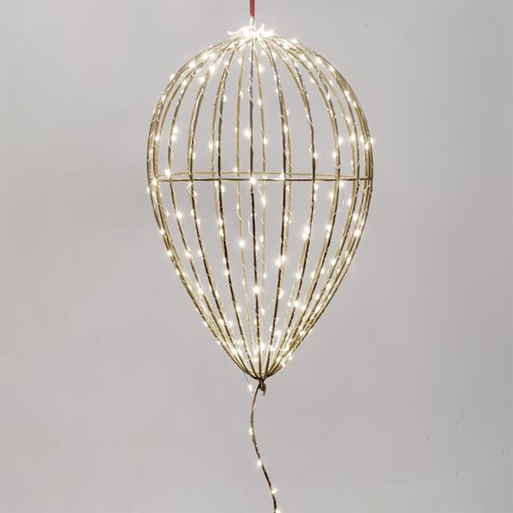Φωτιζόμενο μεταλλικό μπαλόνι 24x24x77cm