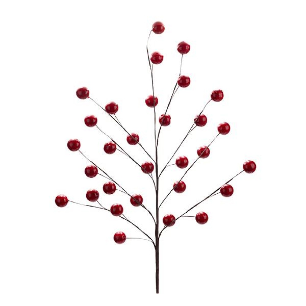 Κλαδί με μεγάλα κόκκινα berries 74cm