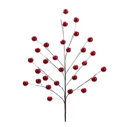 Κλαδί με μεγάλα κόκκινα berries 74cm