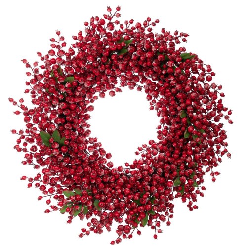 Στεφάνι κόκκινο με berries Φ73εκ Στεφάνι κόκκινο με berries Φ73εκ