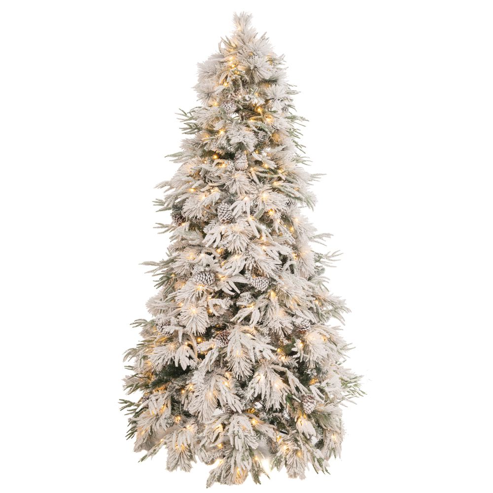 Δέντρο "Pre-lit snowy wonderland" 240cm (PE) με 450 LED λευκά ζεστά λαμπάκια 8 προγραμμάτων Δέντρο "Pre-lit snowy wonderland" 240cm (PE) με 450 LED λευκά ζεστά λαμπάκια 8 προγραμμάτων