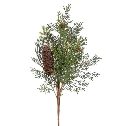 Κλαδί πράσινο με κουκουνάρια 54cm Κλαδί πράσινο με κουκουνάρια 54cm