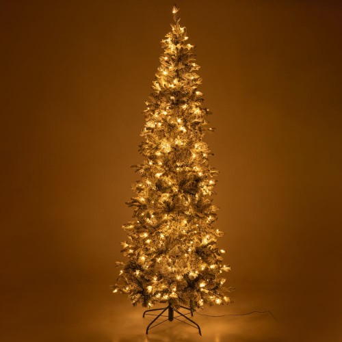 Δέντρο Pre Lit Flocked Carolina Pine 210cm 300Led 