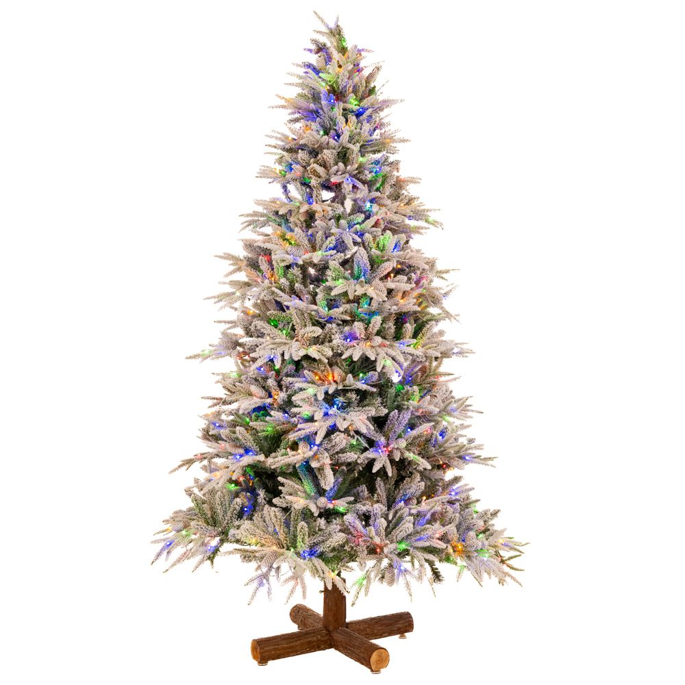 Δέντρο Pre-lit snowy Jersey Pine 210cm 800 LED θερμό και πολύχρωμο Δέντρο Pre-lit snowy Jersey Pine 210cm 800 LED θερμό και πολύχρωμο