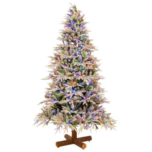 Δέντρο Pre-lit snowy Jersey Pine 210cm 800 LED θερμό και πολύχρωμο Δέντρο Pre-lit snowy Jersey Pine 210cm 800 LED θερμό και πολύχρωμο