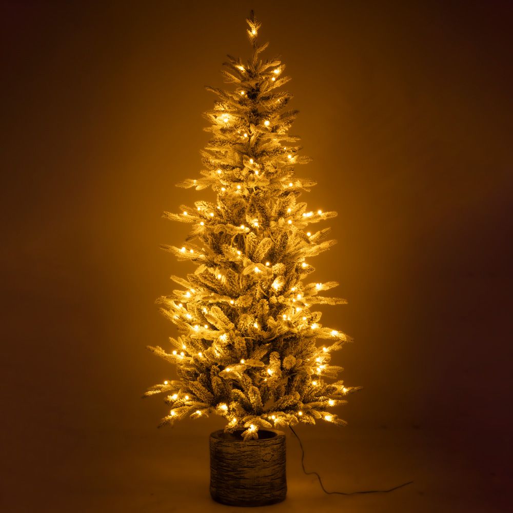 Δέντρο Pre Lit Iceland Potted Fir 180cm 180Led RGB λευκά και πολύχρωμα Δέντρο Pre Lit Iceland Potted Fir 180cm 180Led RGB λευκά και πολύχρωμα