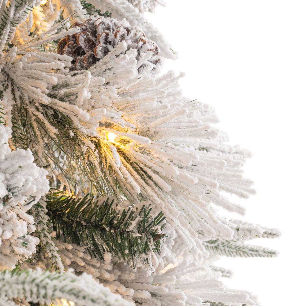 Δέντρο "Pre-lit snowy wonderland" 240cm (PE) με 450 LED λευκά ζεστά λαμπάκια 8 προγραμμάτων Δέντρο "Pre-lit snowy wonderland" 240cm (PE) με 450 LED λευκά ζεστά λαμπάκια 8 προγραμμάτων