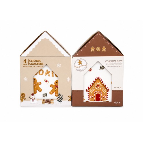 Σουβέρ Gingerbread 10εκ S/4 σε 2σχδ