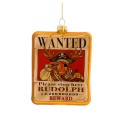 Στολίδι γυάλινο «wanted» σε 3 σχέδια 11,40εκ Στολίδι γυάλινο «wanted» σε 3 σχέδια 11,40εκ