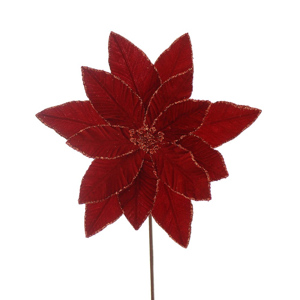 Kόκκινο λουλούδι poinsetia 45εκ Kόκκινο λουλούδι poinsetia 45εκ