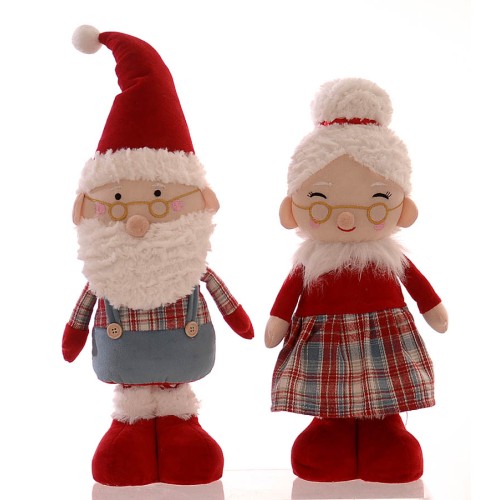 Διακοσμητικές φιγούρες Mr&Mrs Claus 63εκ