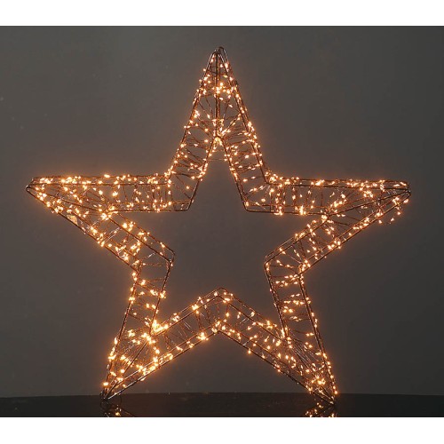 Αστέρι φωτιζόμενο θερμό με φλας 56x5cm 3D 1200LED Αστέρι φωτιζόμενο θερμό με φλας 56x5cm 3D 1200LED