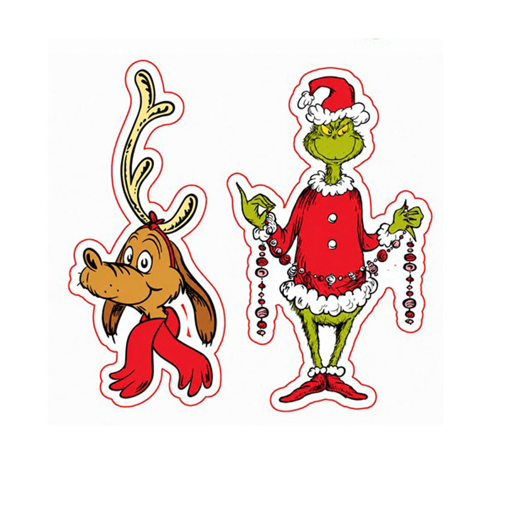 Διακοσμητικά αυτοκόλλητα gel Παραθύρου Grinch σε 4 σχέδια 24.5εκ Διακοσμητικά αυτοκόλλητα gel Παραθύρου Grinch σε 4 σχέδια 24.5εκ