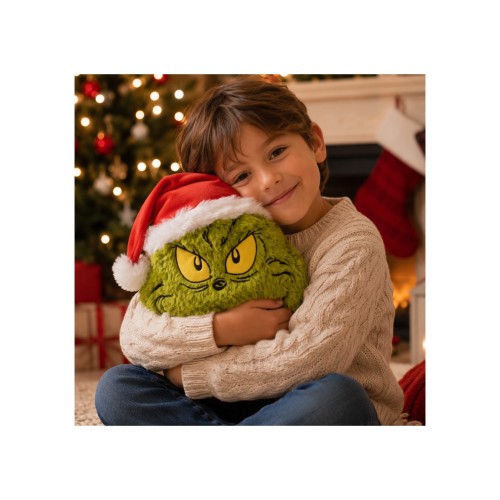 Λούτρινο ''Grinch'' μαξιλάρι 32εκ Λούτρινο ''Grinch'' μαξιλάρι 32εκ