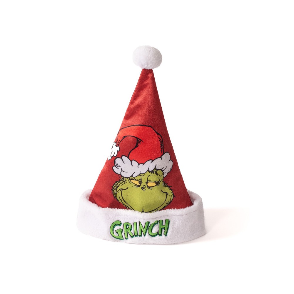 Παιδικός Λούτρινος Σκούφος Grinch με Σκούφο 34εκ