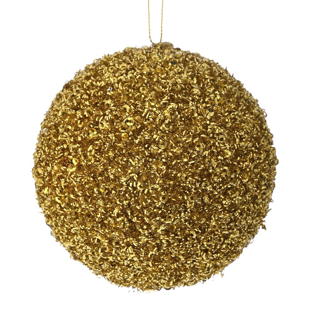 Μπάλα foam glitter χρυσή 12εκ. Μπάλα foam glitter χρυσή 12εκ.