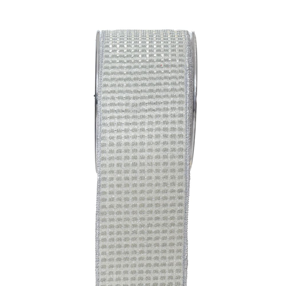 Κορδέλα linear saten ασημί 6,7cmX4,5m Κορδέλα linear saten ασημί 6,7cmX4,5m