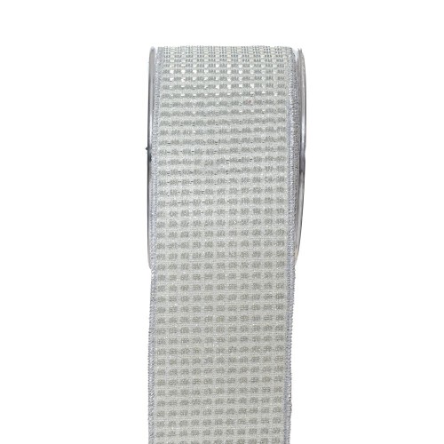 Κορδέλα linear saten ασημί 6,7cmX4,5m Κορδέλα linear saten ασημί 6,7cmX4,5m