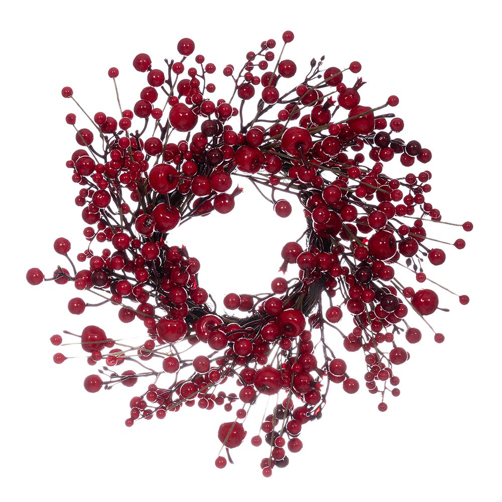 Στεφάνι με κόκκινα berries 40εκ. Στεφάνι με κόκκινα berries 40εκ.