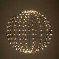 Μαύρη μεταλλική μπάλα Φ50εκ με 320LED λαμπάκια λευκό/θερμό Μαύρη μεταλλική μπάλα Φ50εκ με 320LED λαμπάκια λευκό/θερμό
