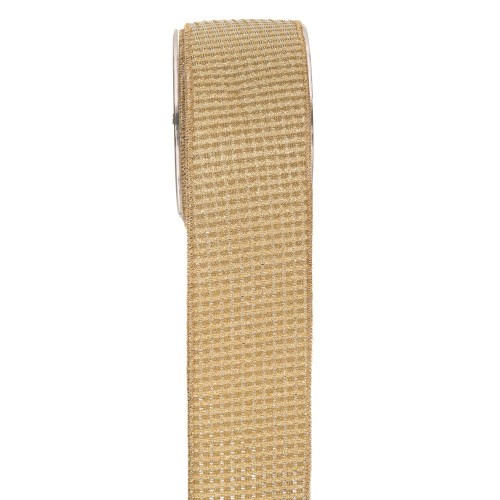 Κορδέλα lurex linear saten χρυσό 6,7cmX4,5m Κορδέλα lurex linear saten χρυσό 6,7cmX4,5m