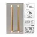 Σετ 2 led κεριά Βιέννης 27cm,control & timer 2 χρώματα