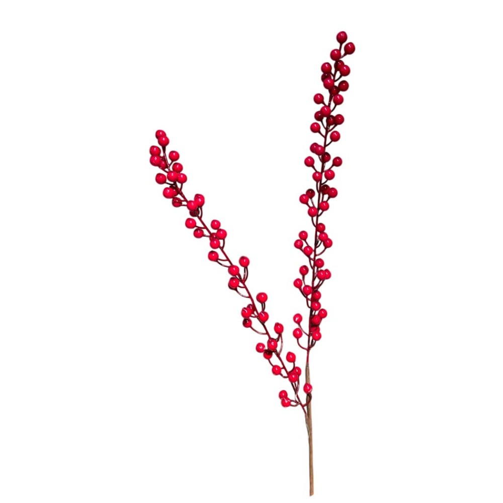 Διακοσμητικό κλαδί με κόκκινα berries 80εκ Διακοσμητικό κλαδί με κόκκινα berries 80εκ