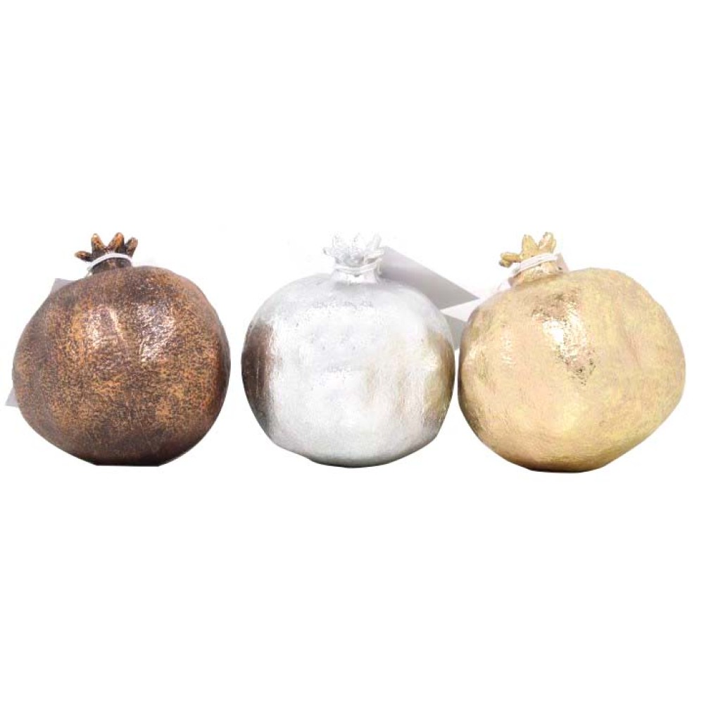 Ρόδι resin σε 3 χρώματα 9x11cm Ρόδι resin σε 3 χρώματα 9x11cm