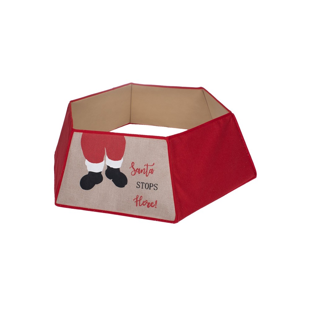 Κάλυμμα βάσης δέντρου ''Santa Stops Here'' 72x23εκ. Κάλυμμα βάσης δέντρου ''Santa Stops Here'' 72x23εκ.