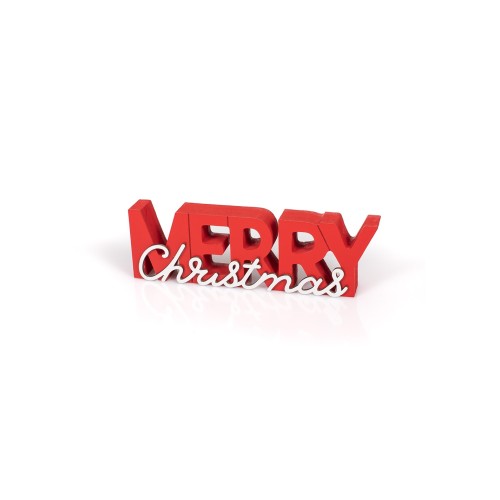  Ξύλινο Χριστουγεννιάτικο Διακοσμητικό ''Merry Christmas'' 20x6cm