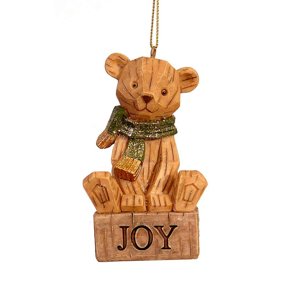 Στολίδι resin αρκουδάκι JOY 8cm Στολίδι resin αρκουδάκι JOY 8cm