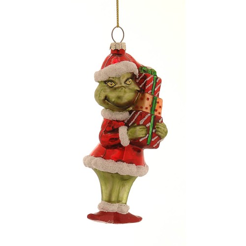 Στολίδι Grinch με δώρα 15εκ Στολίδι Grinch με δώρα 15εκ