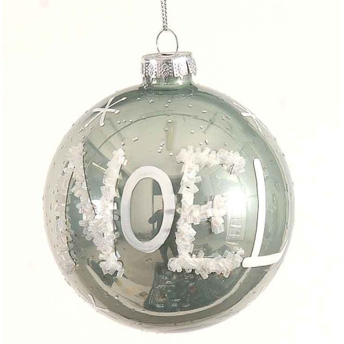Μπάλα γυάλινη γυαλιστερή "Noel" 10cm