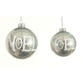 Μπάλα γυάλινη γυαλιστερή "Noel" 10cm Μπάλα γυάλινη γυαλιστερή "Noel" 10cm