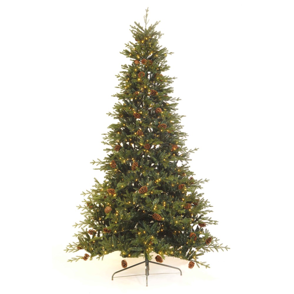 Δέντρο Goradruza green 2,10cm με κουκουνάρια και 600 Led Λευκά σταθερά λαμπάκια. Δέντρο Goradruza green 2,10cm με κουκουνάρια και 600 Led Λευκά σταθερά λαμπάκια.