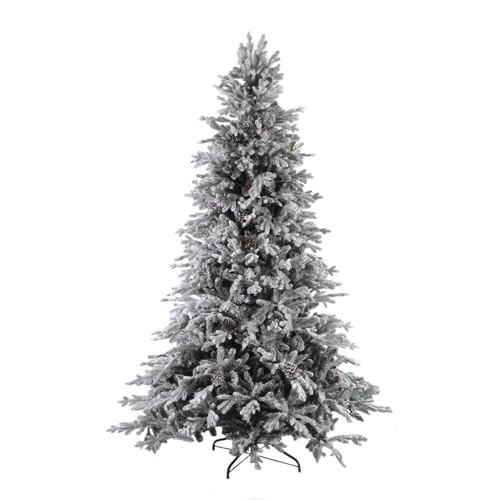 Δέντρο Goradruza Flocked με κουκουνάρι 1,80cm.