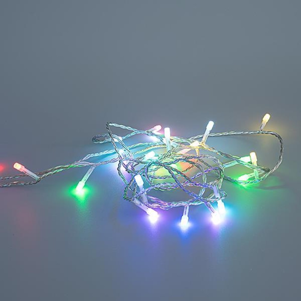300 led synchronous χρωματιστό με διάφανο καλώδιο controler και επέκταση εξωτερικού χώρου