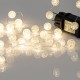100 Λαμπάκια led ακρυλικές μπαλίτσες σύρμα χαλκού θερμό φως 2εκ