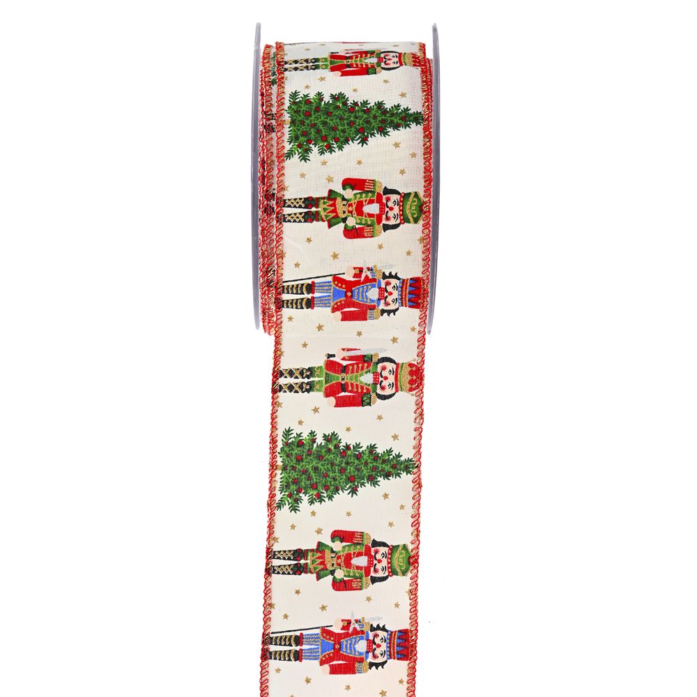 Κορδέλα mini Nutcracker κόκκινο 5,5εκ 9 μέτρα Κορδέλα mini Nutcracker κόκκινο 5,5εκ 9 μέτρα