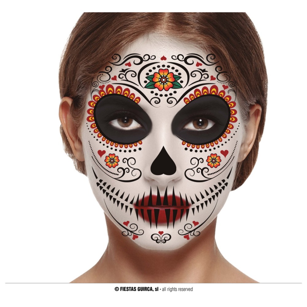 Τατουάζ προσώπου Catrina Τατουάζ προσώπου Catrina