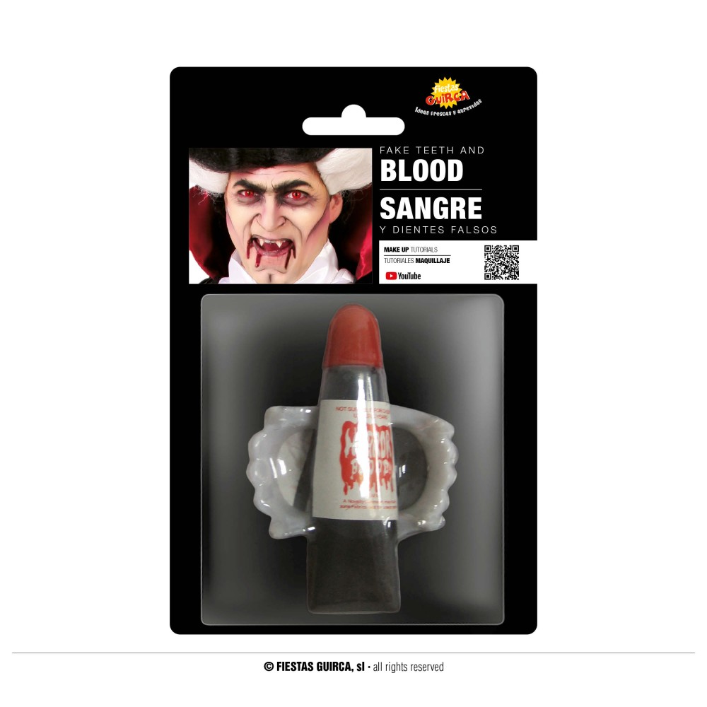 Δόντια βαμπίρ και αίμα 15ml Δόντια βαμπίρ και αίμα 15ml
