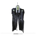 Κρεμαστό διακοσμητικό halloween κακιά μάγισσα με φως και ήχο  90εκ