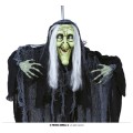 Κρεμαστό διακοσμητικό halloween κακιά μάγισσα με φως και ήχο  90εκ