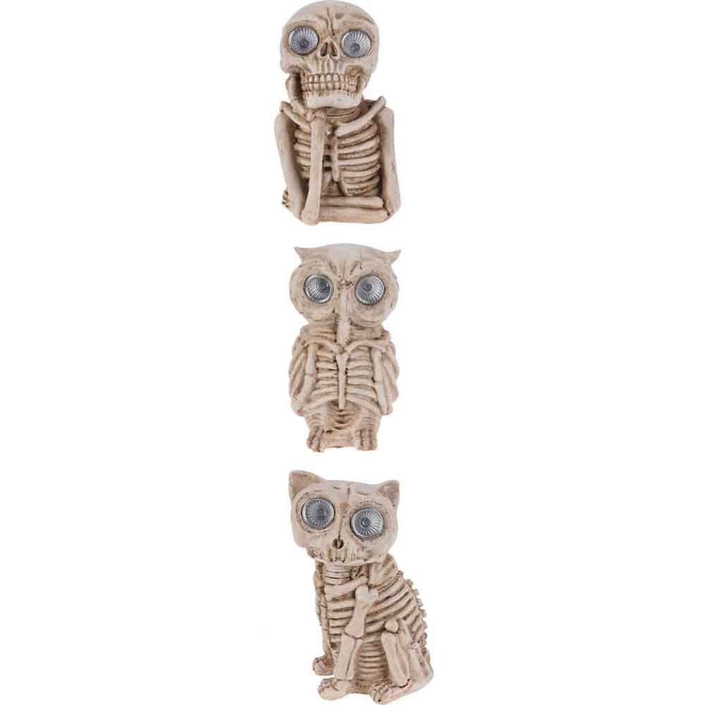 Διακοσμητικό Halloween Skeleton με Led μάτια 20εκ. Διακοσμητικό Halloween Skeleton με Led μάτια 20εκ.
