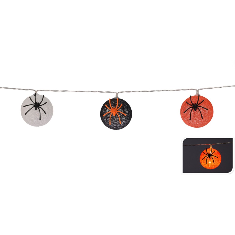 Λαμπάκι Halloween αράχνη 10LED Λαμπάκι Halloween αράχνη 10LED