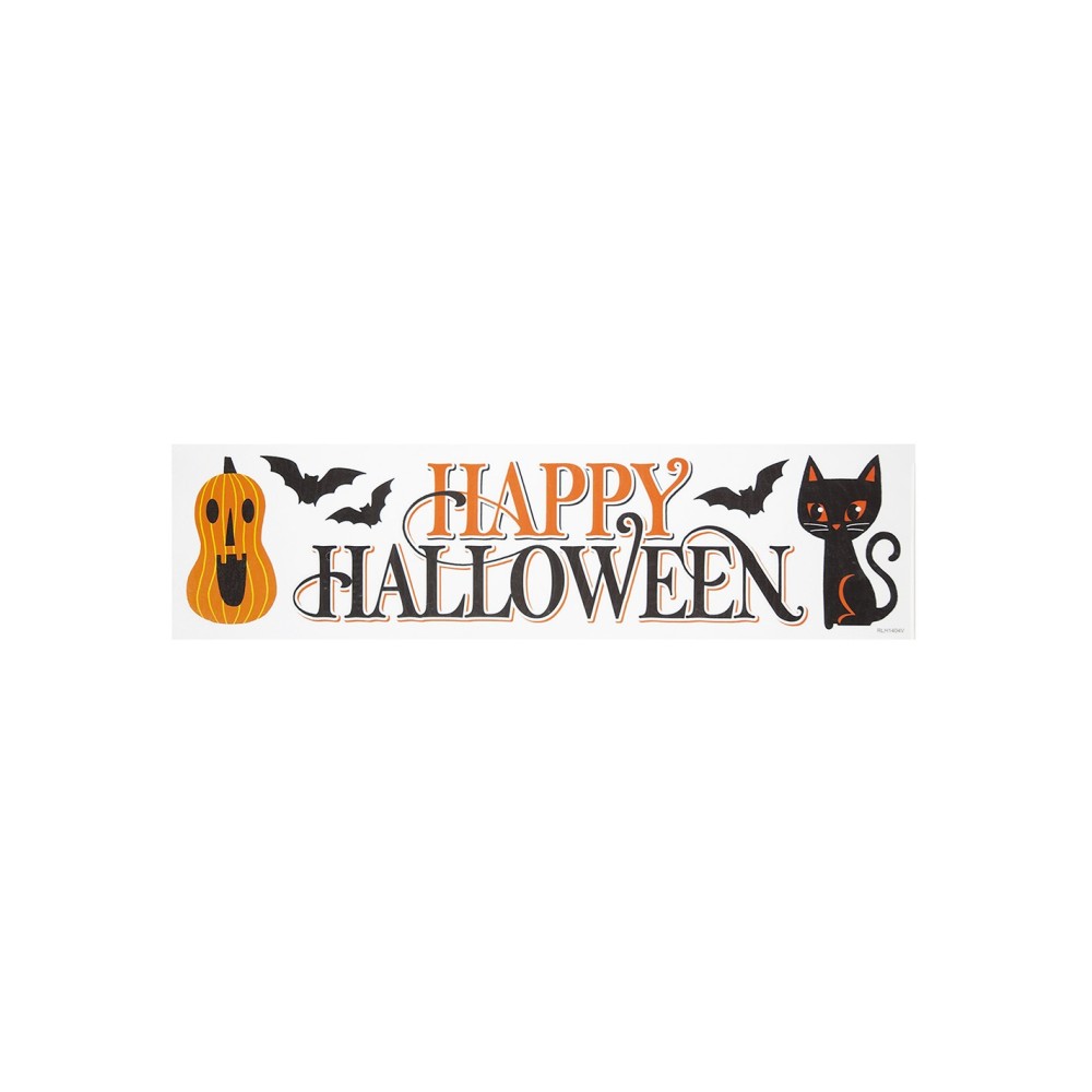 Διακοσμητικά αυτοκόλλητα ¨Happy Halloween¨ σε 2 σχέδια.