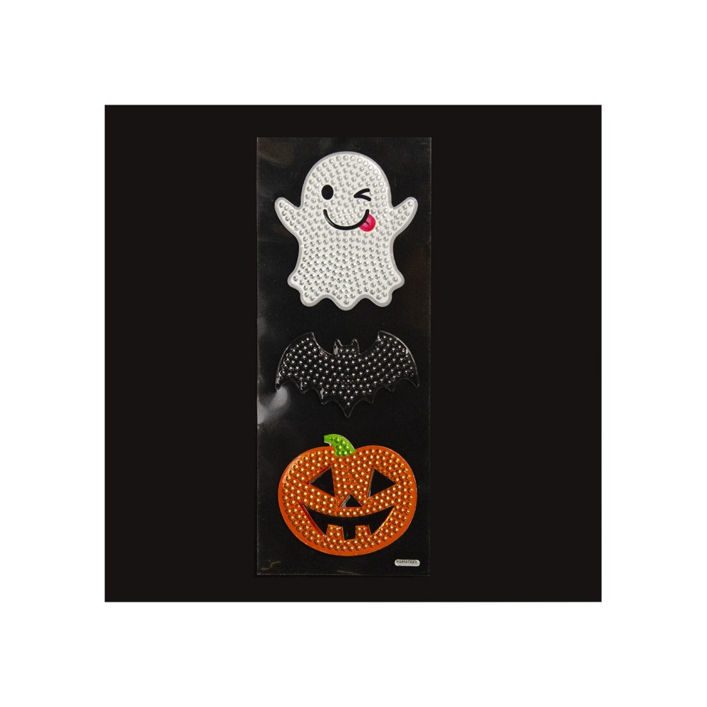 Διακοσμητικά Αυτοκόλλητα Halloween με Στρας 30,5Χ10,5εκ.